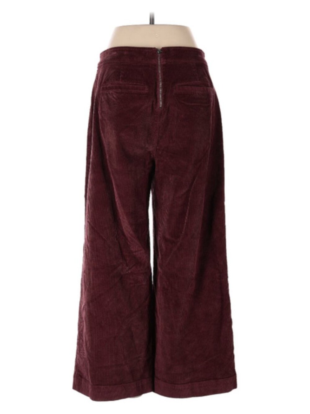 Madewell Burgundy Corduroy Wide Leg Flare Pants Size 28